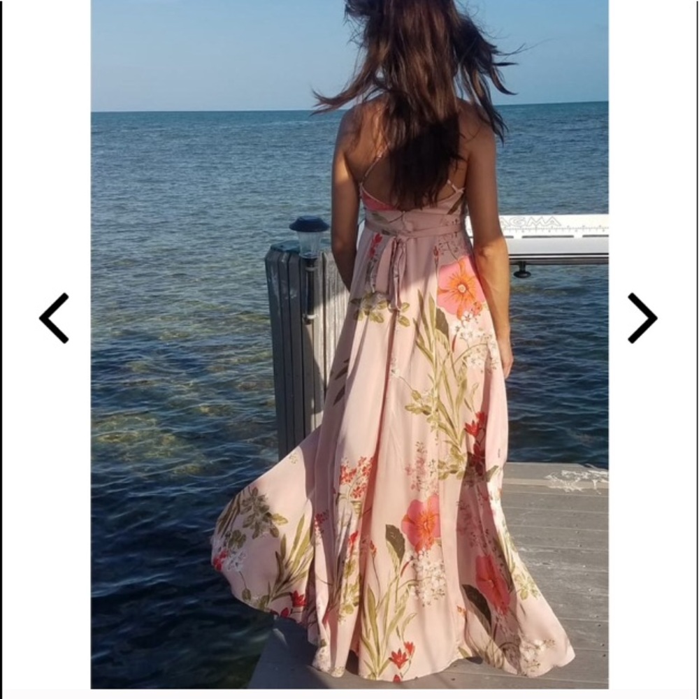 Still the One Blush Pink Floral Maxi Dress - Picture 4 of 8